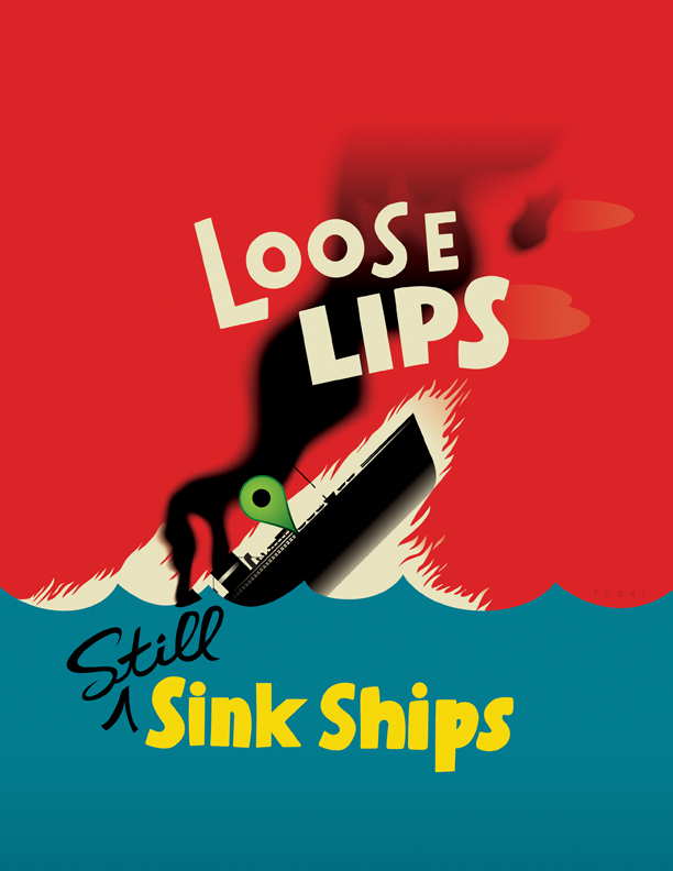 Loose Lips Still Sink Ships Joanie Bernstein Art Rep